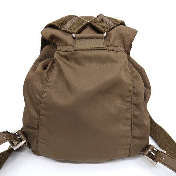 PRADA Rucksack Backpack Daypack Nylon Khaki Green - Picture 2 of 10